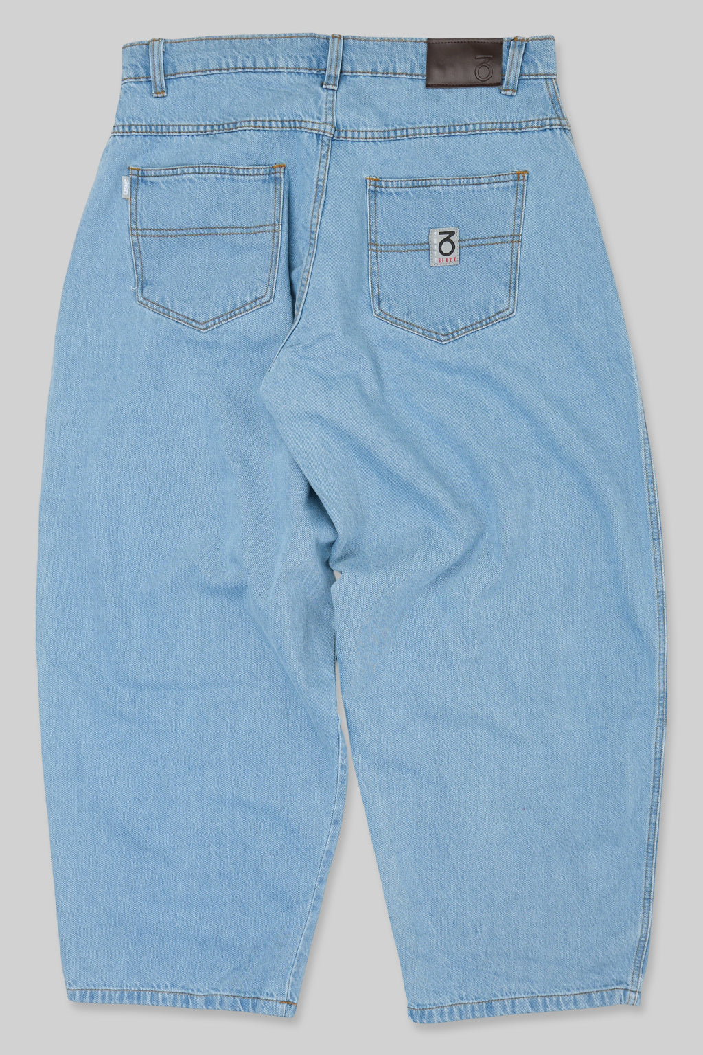 5-Pocket-Denim-Jeans mit Ballon-Passform (helle Waschung)