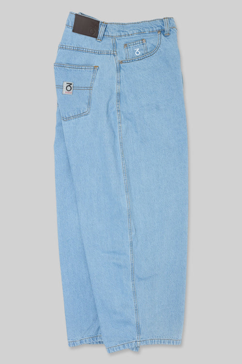 5-Pocket-Denim-Jeans mit Ballon-Passform (helle Waschung)