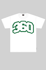 College Outline T-Shirt (White/Forest)