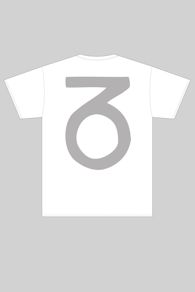 Core Logo T-Shirt (Weiß/Mittelgrau)