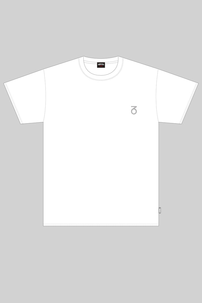 T-shirt con logo Core (bianco/grigio medio)