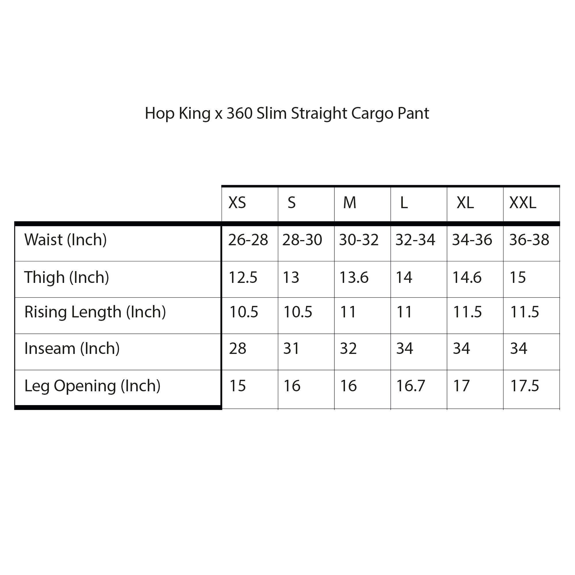 Hop King x 360 Slim Straight Cargo Pants (Olive)