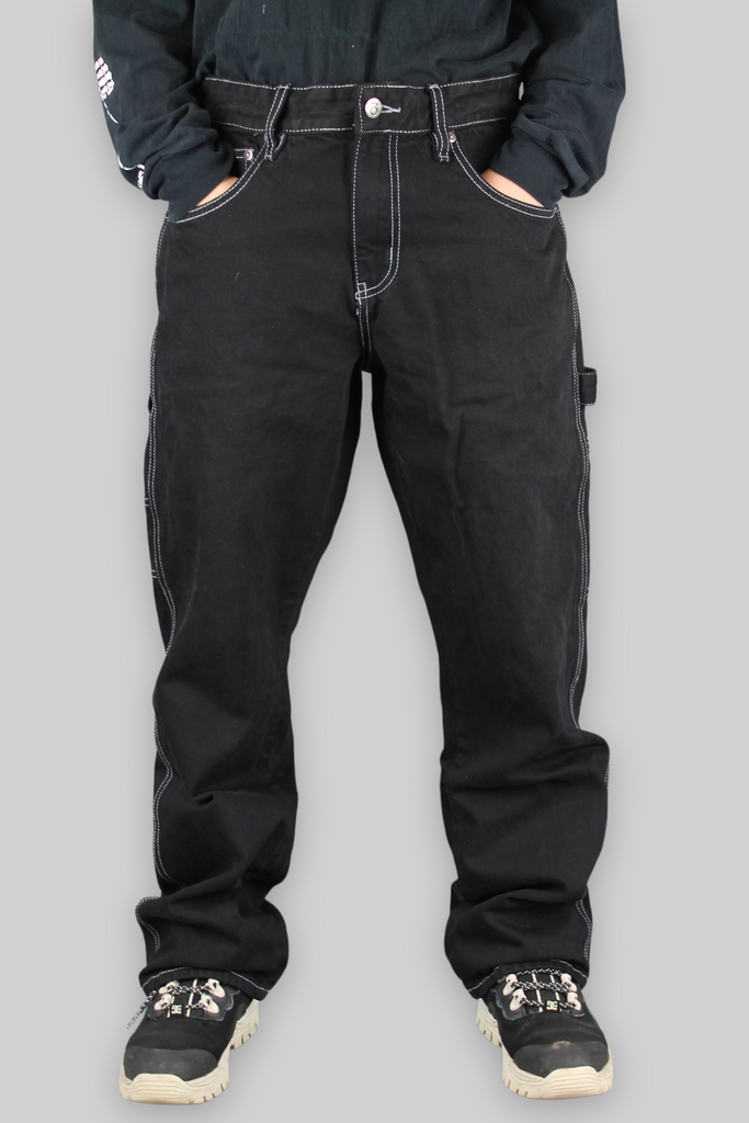 001 Loose Fit Carpenter Denim Jeans (stückgefärbtes Schwarz)
