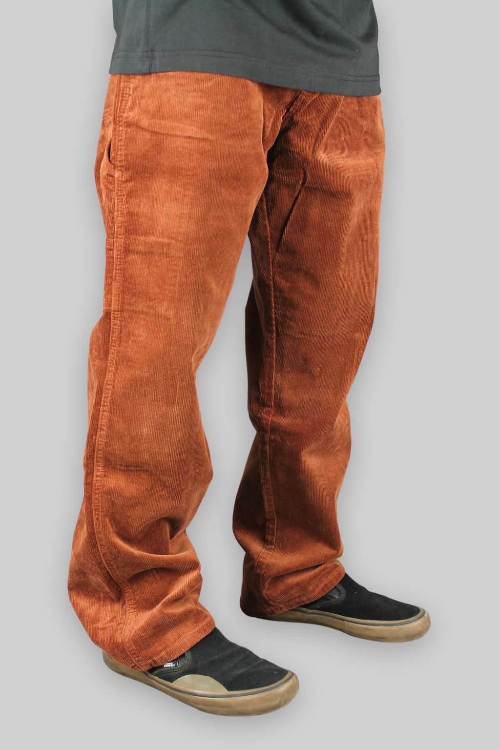 002 Loose Fit Carpenter Cord Trousers (Tan Brown)