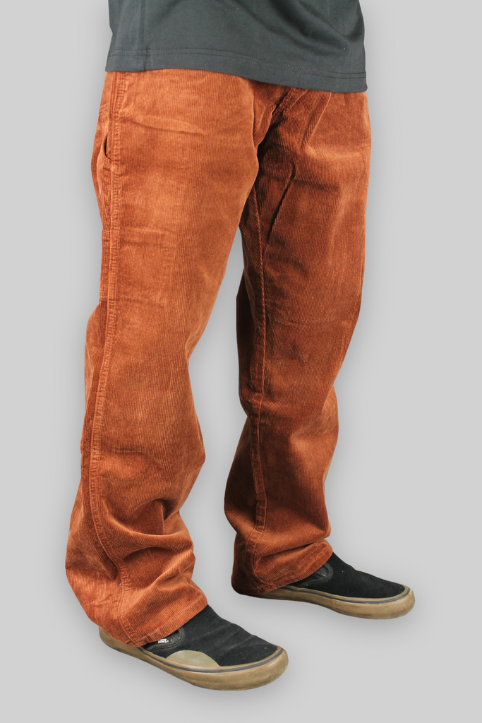 002 Loose Fit Carpenter Cord Trousers (Tan Brown)