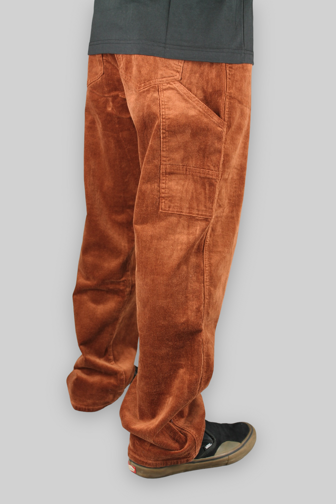 002 Loose Fit Carpenter Cord Trousers (Tan Brown)