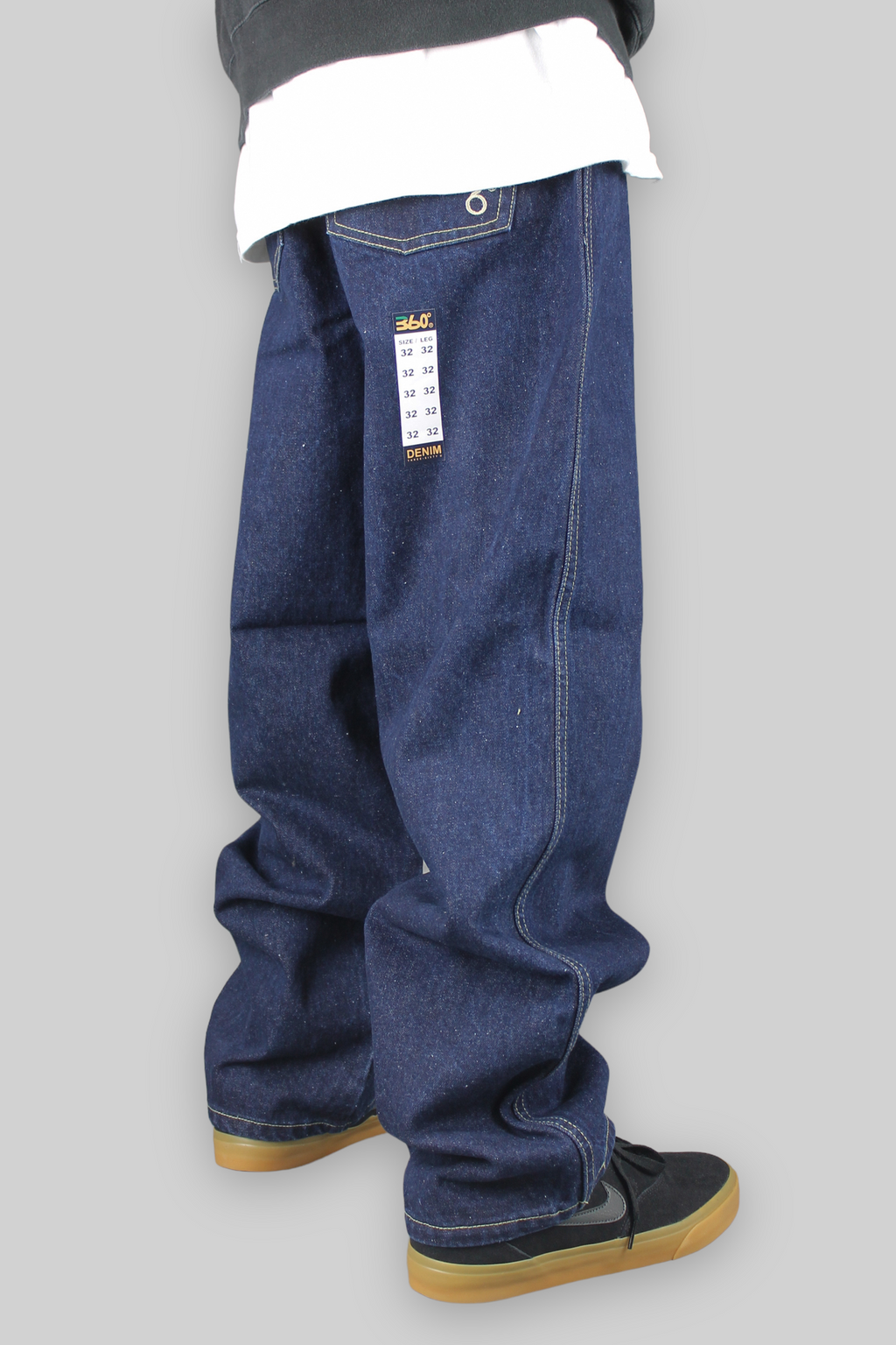 Youths 195 Loose Fit Denim Jeans (Dark Indigo)
