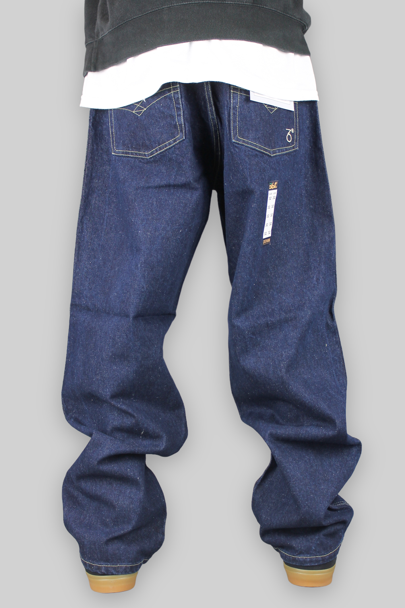 195 Loose Fit Denim Jeans (Dark Indigo)