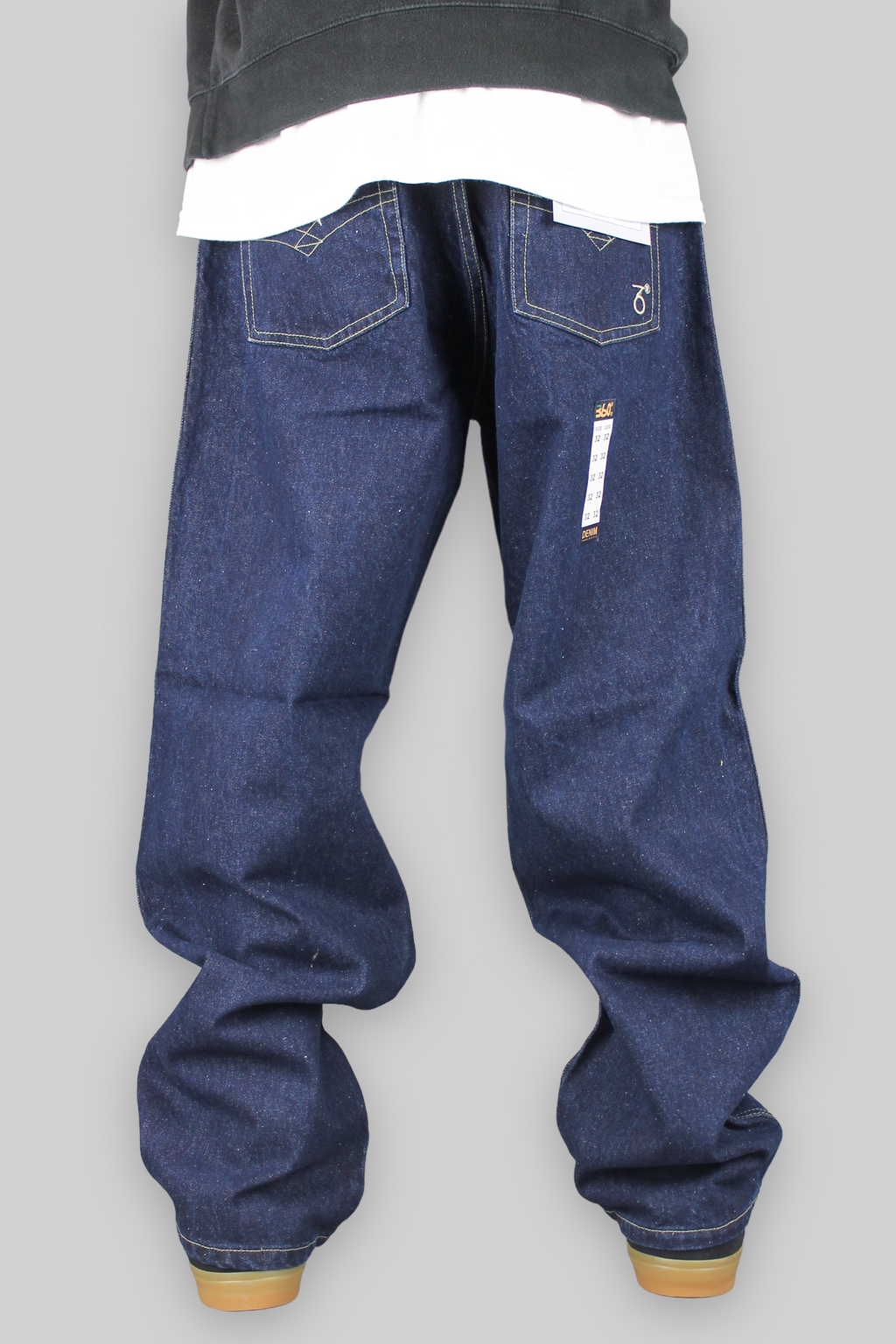 Youths 195 Loose Fit Denim Jeans (Dark Indigo)