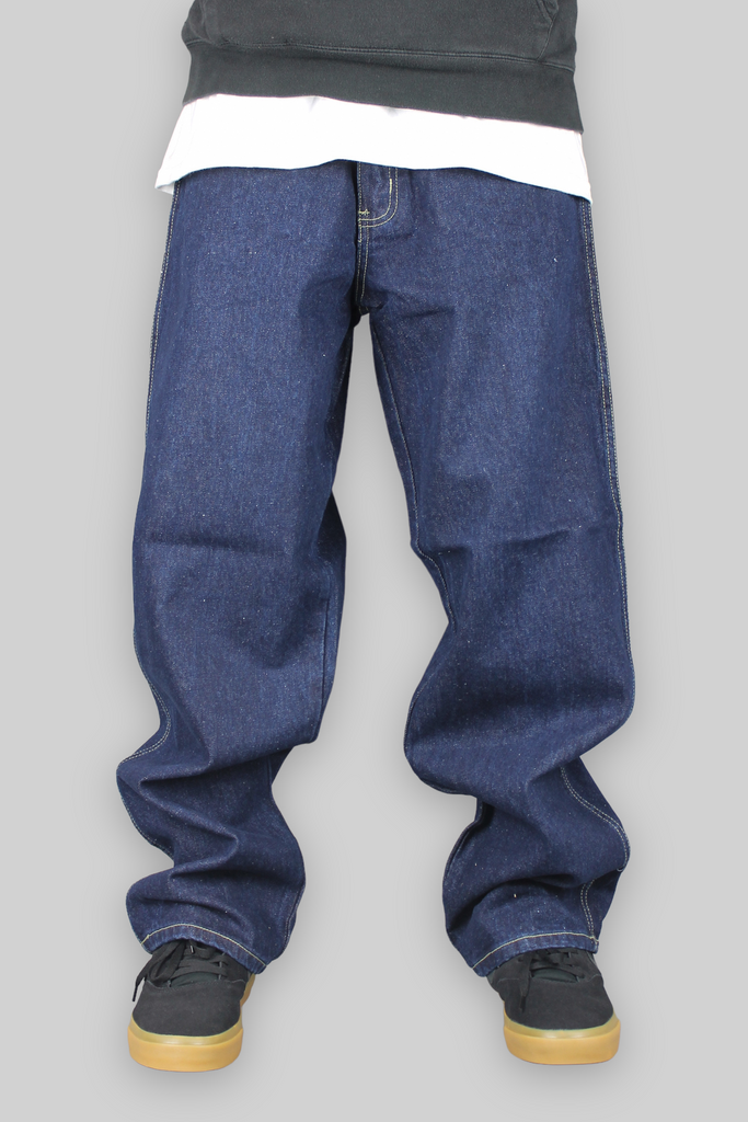 195 Loose Fit Denim-Jeans für Kinder (Dark Indigo)