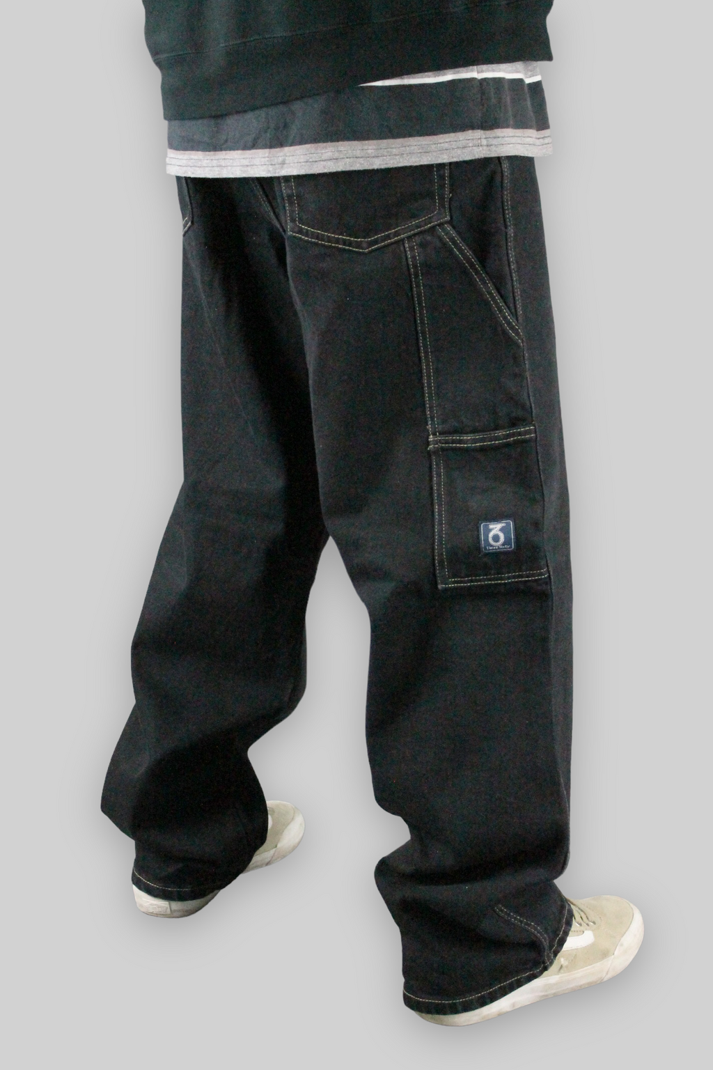 Youths 253 Carpenter Loose Fit Denim Jeans (Black)
