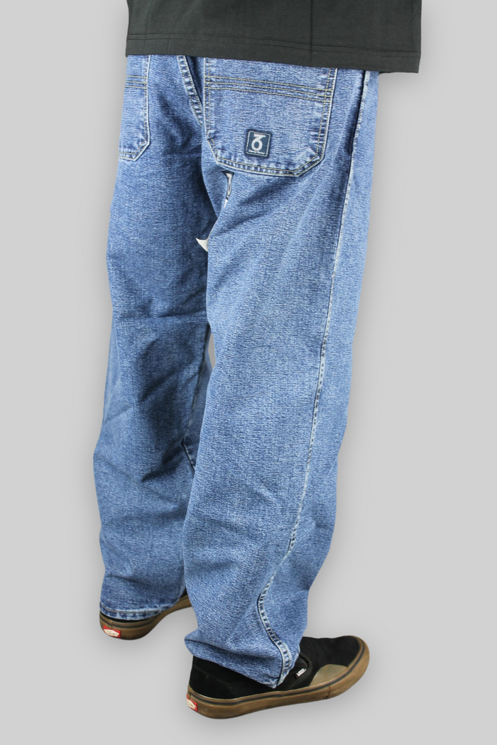 Kinder 274 Crosshatch Loose Fit Denim Jeans (Stonewash)