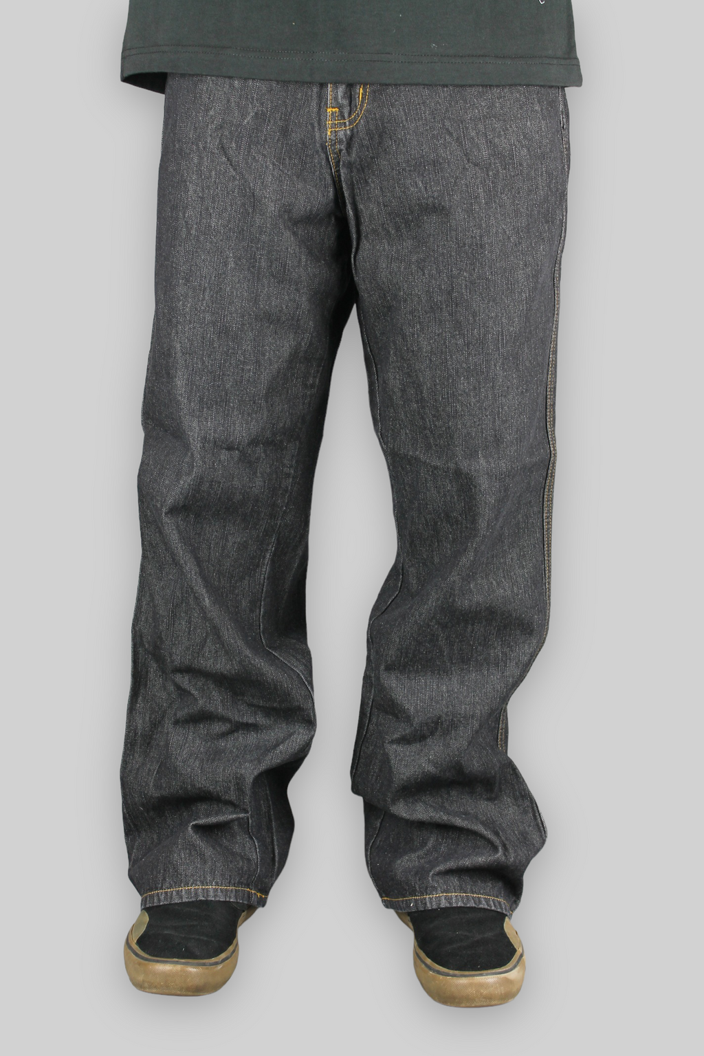 Youths ETN Loose Fit Denim Jeans (Black)