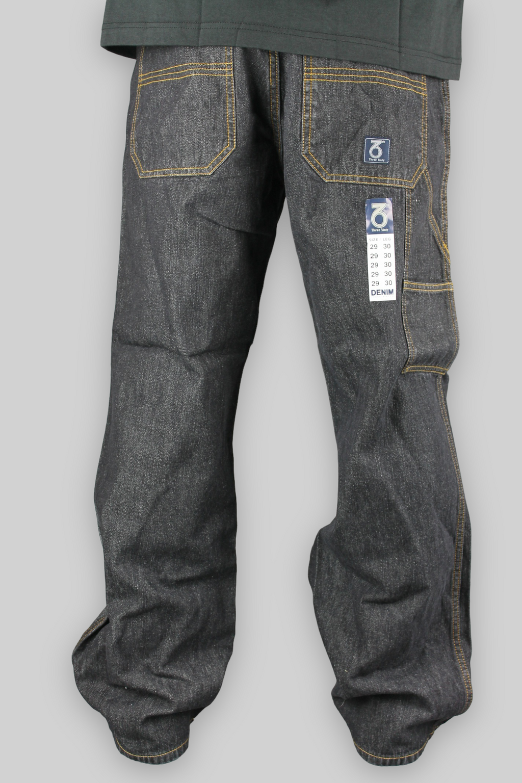 Youths ETN Loose Fit Denim Jeans (Black)