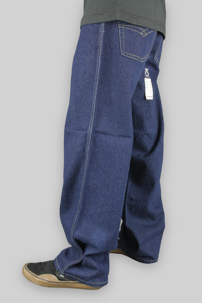 Jeans in denim a 5 tasche dal taglio ampio 377 (blu scuro indaco)