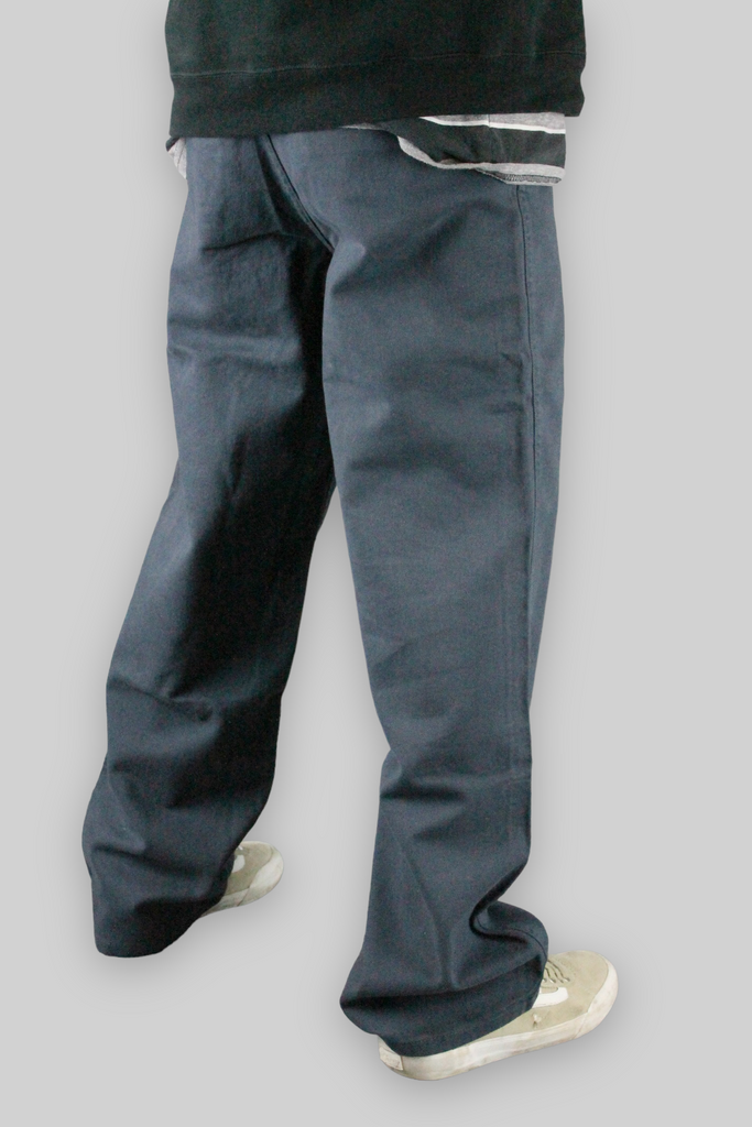 BD001 Loose Fit Chino Jean Pants (Anthracite Grey)