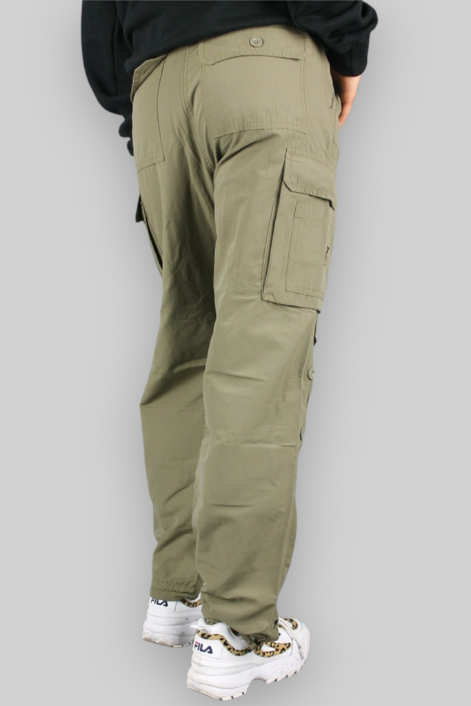 BL129 Loose Fit Cargo Pants (Beige)