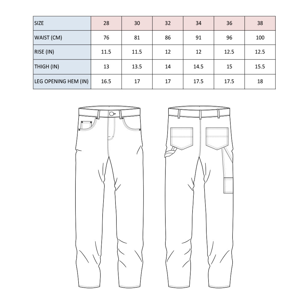 002 Loose Fit Carpenter Cord Trousers (Tan Brown)