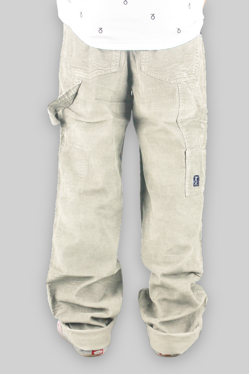 Carpenter Loose Fit Cord Trousers (Cream)