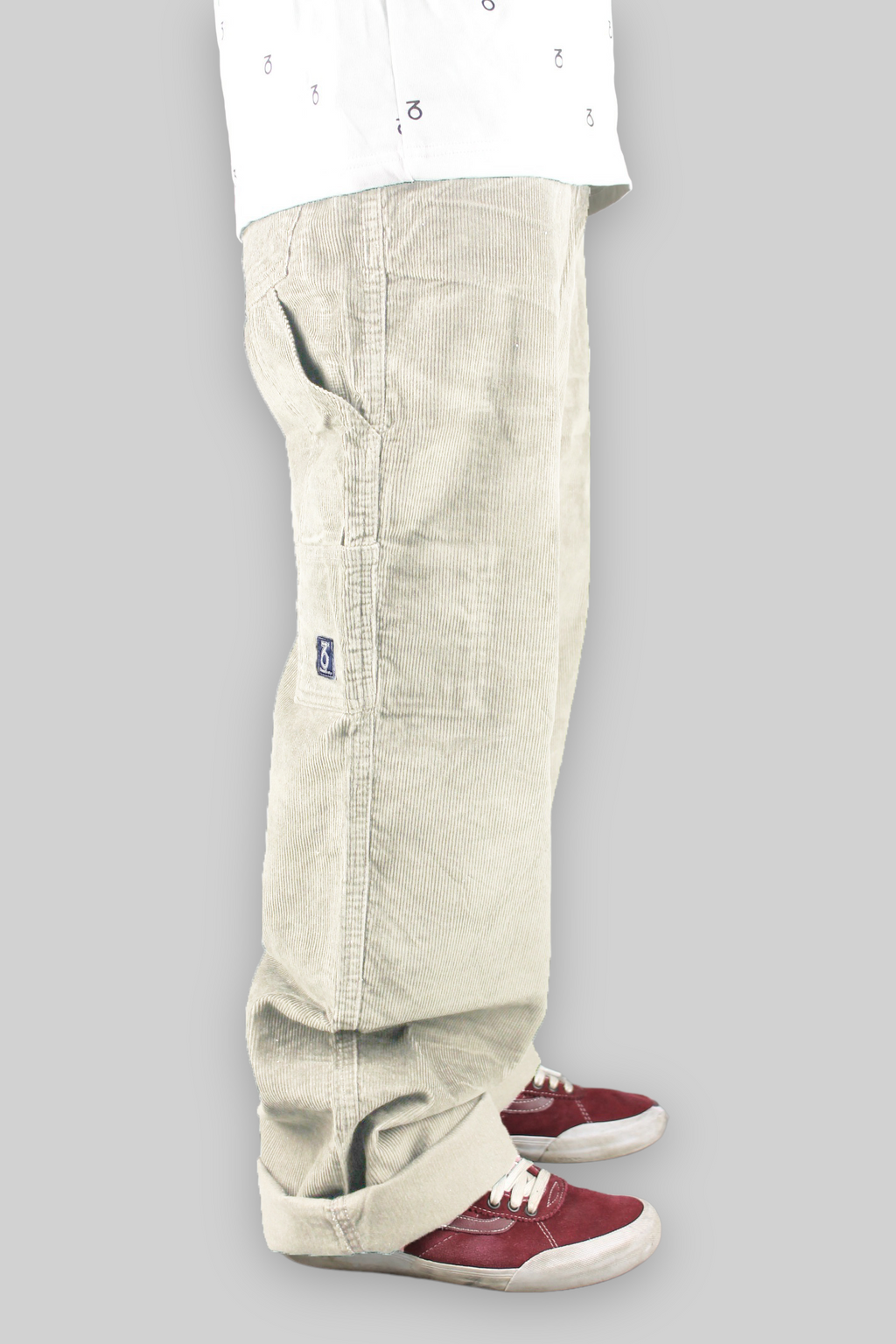 Carpenter Loose Fit Cordhose (Creme)