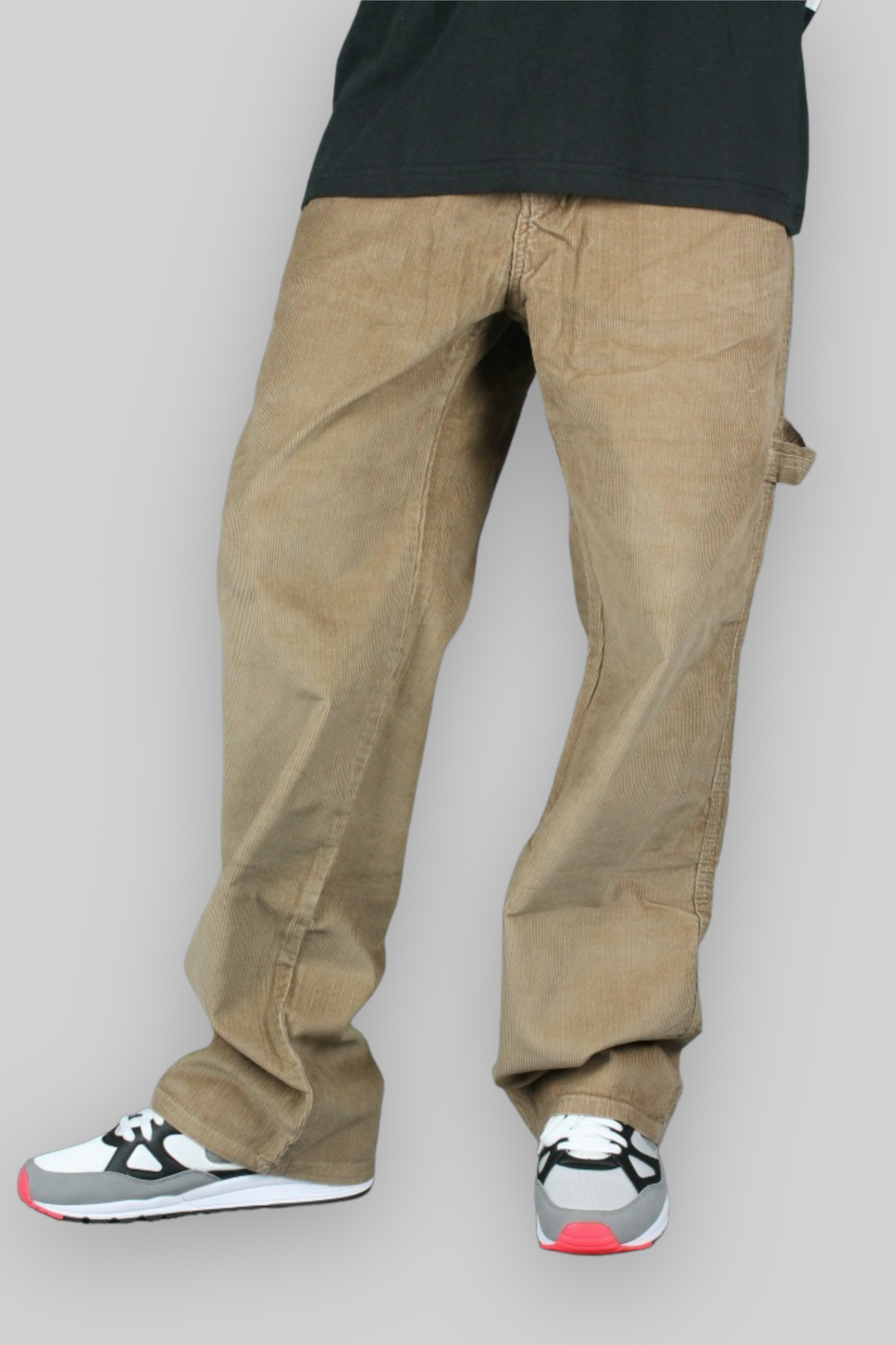 Pantaloni larghi Carpenter in cordoncino (beige scuro)