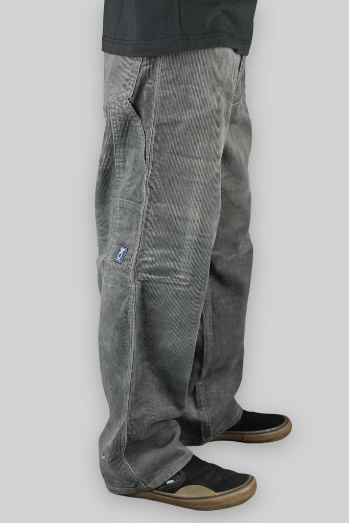 Carpenter Loose Fit Cord Trousers (Grey)