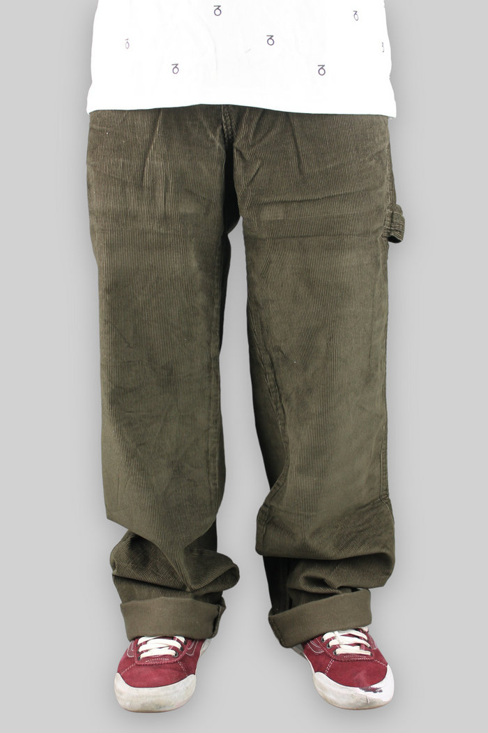 Pantaloni larghi Carpenter in corda (marrone)