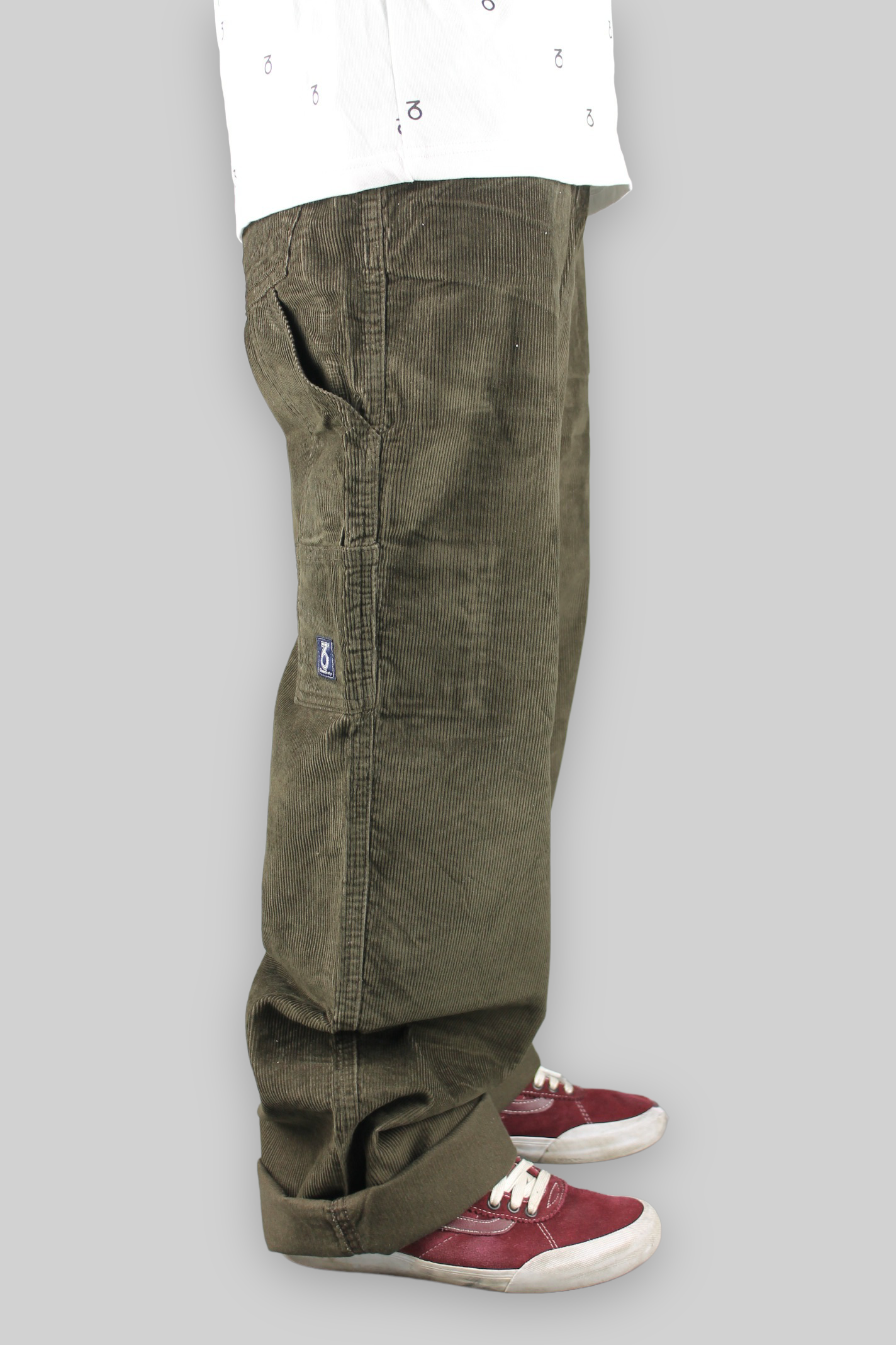 Carpenter Loose Fit Cord Trousers (Brown)