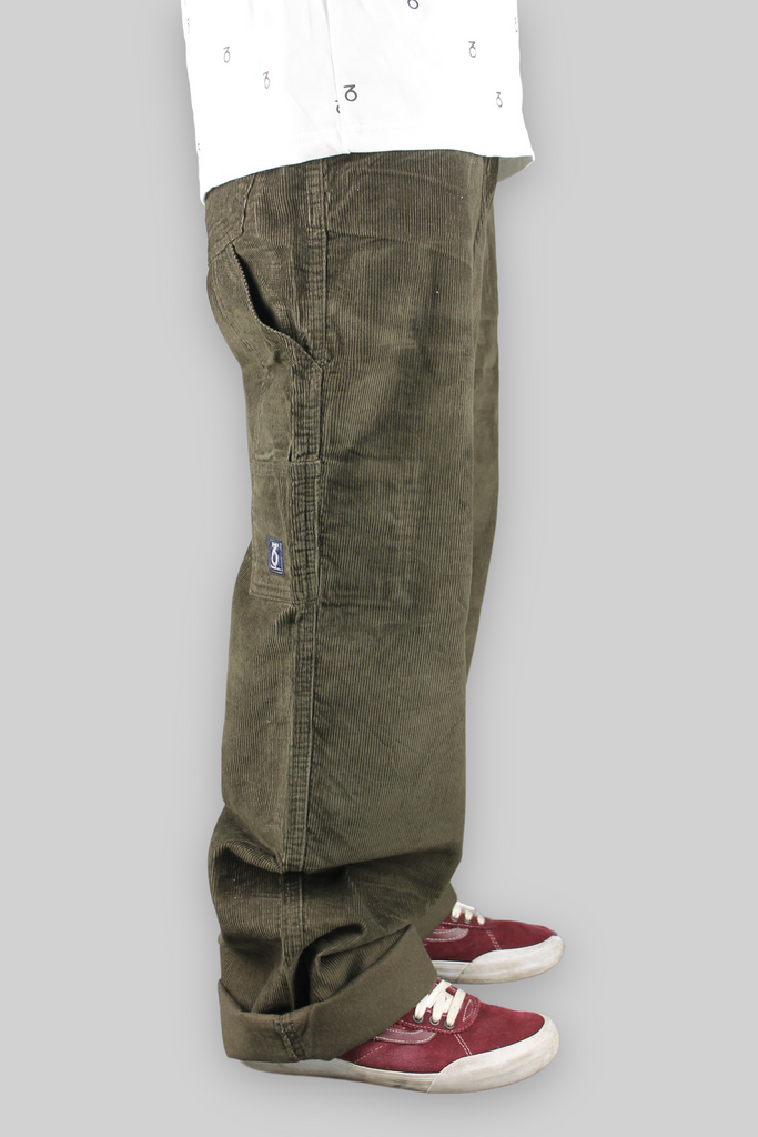 Carpenter Loose Fit Cord Trousers (Brown)