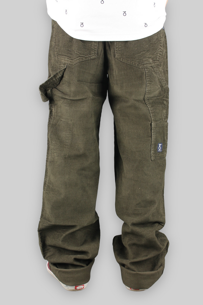 Carpenter Loose Fit Cord Trousers (Brown)