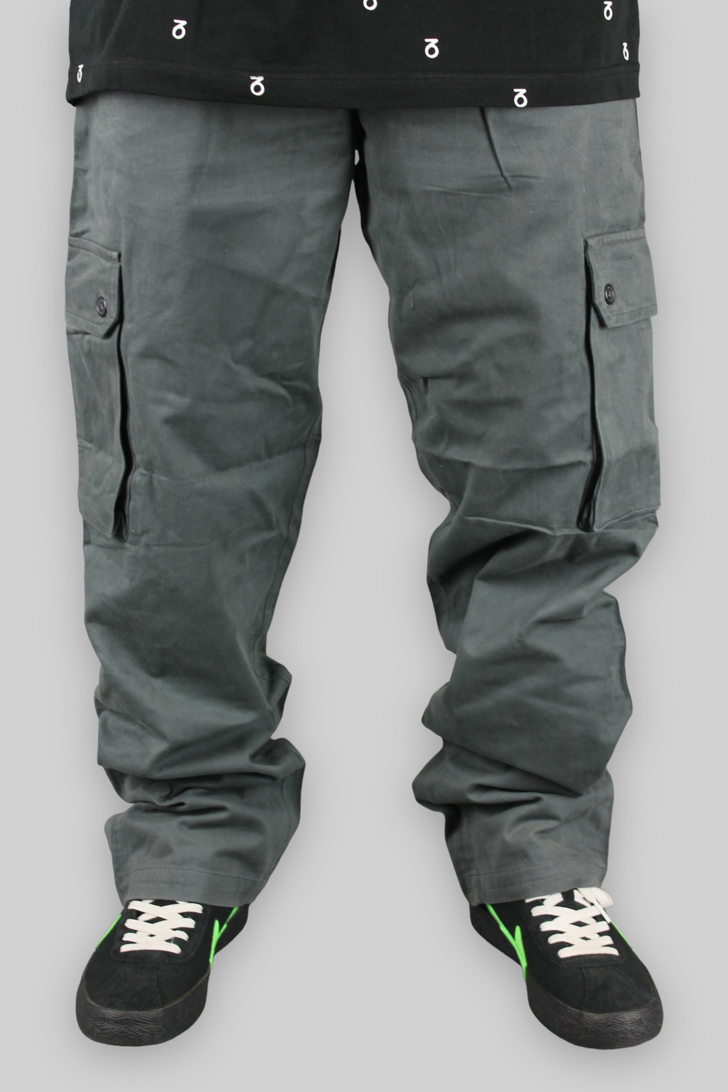Chino Cargo Work Pants (Charcoal)