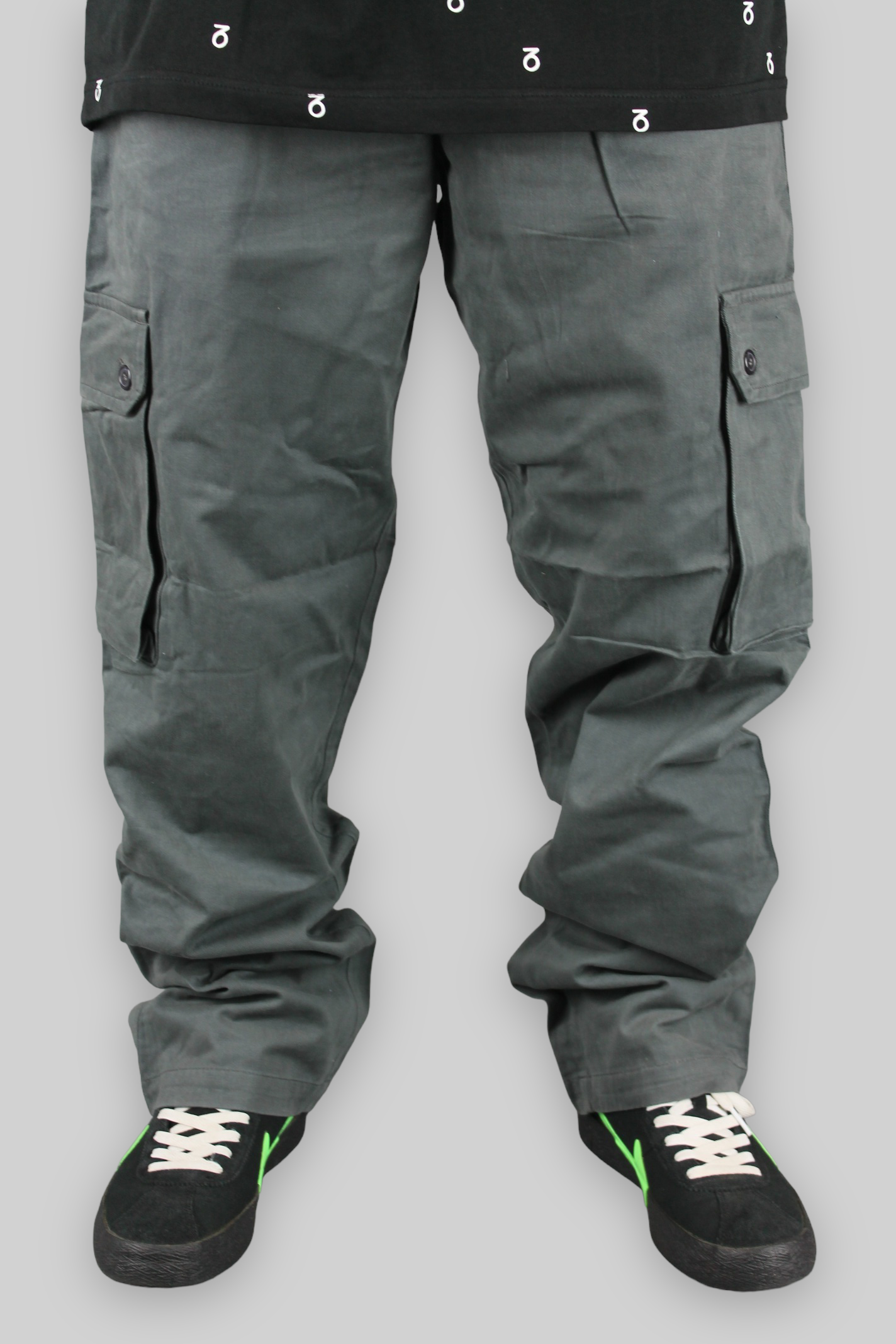 Chino Cargo Work Pants (Charcoal)