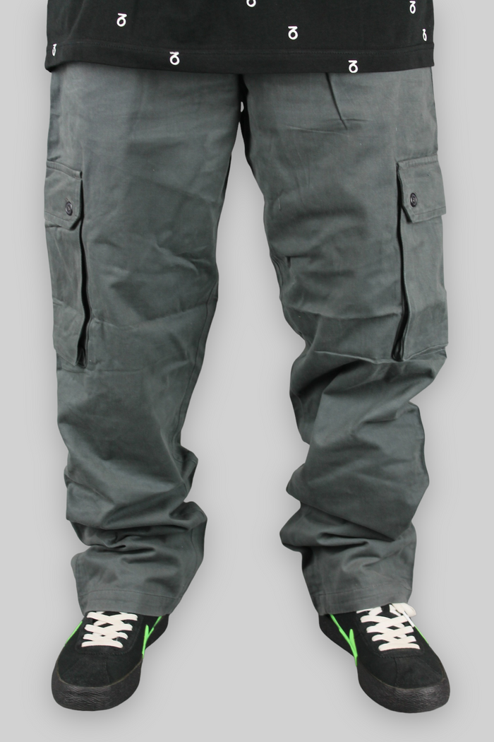 Pantaloni da lavoro cargo chino (carbone)