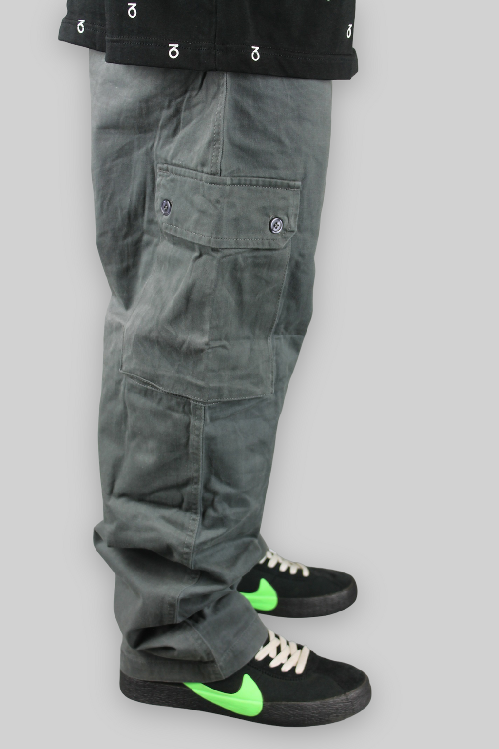 Chino Cargo Work Pants (Charcoal)