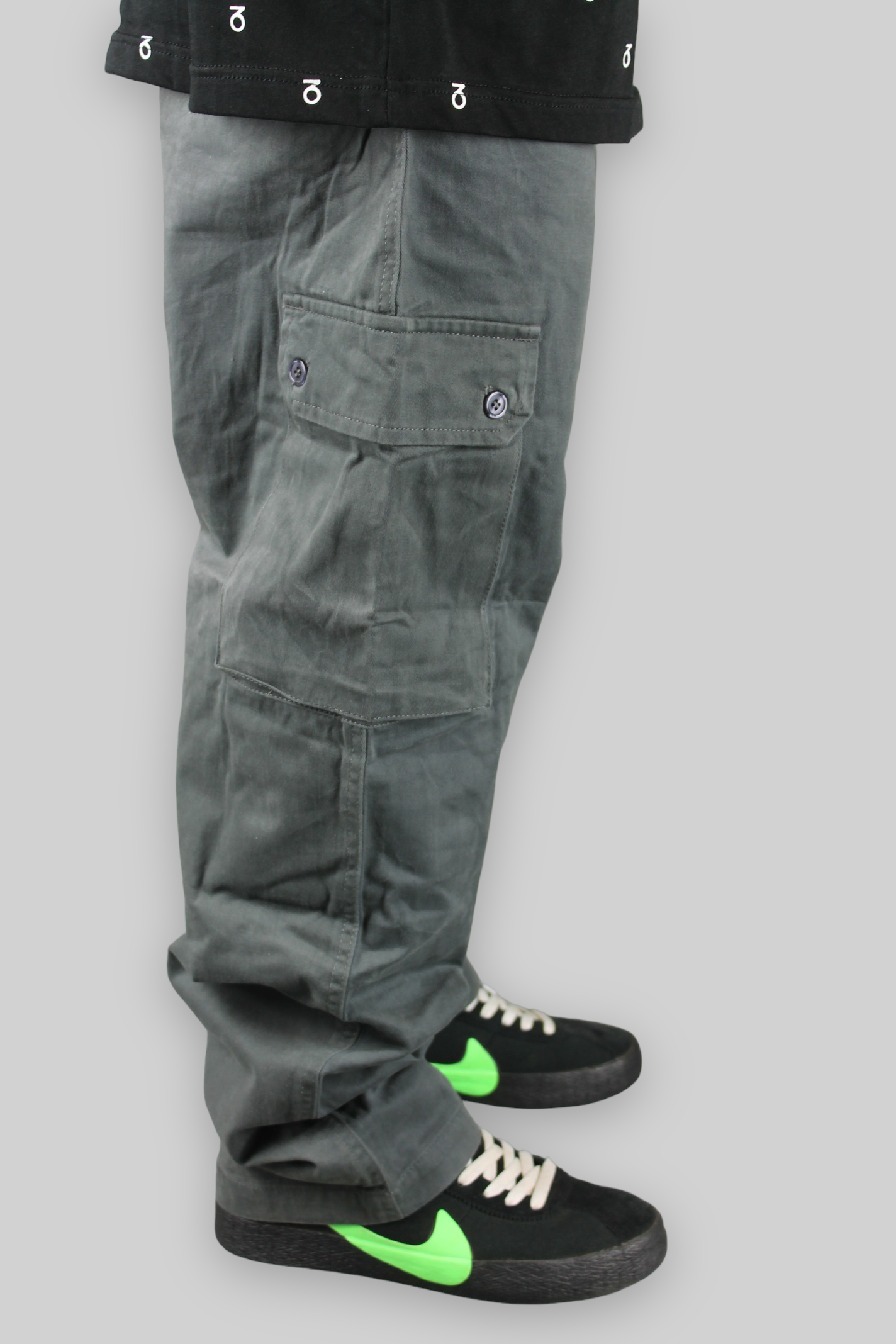 Chino Cargo Work Pants (Charcoal)
