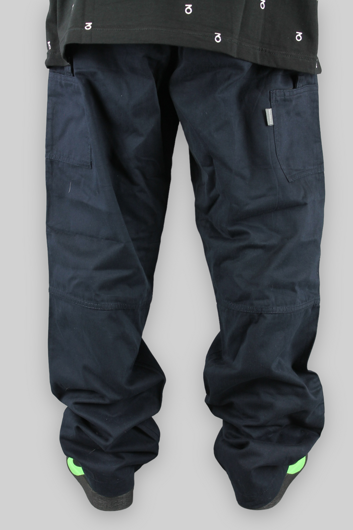 Pantaloni da lavoro chino utili (blu scuro)