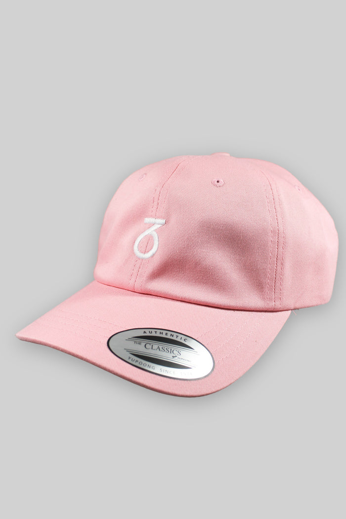 Berretto da baseball a 6 pannelli con logo classico (rosa tenue)