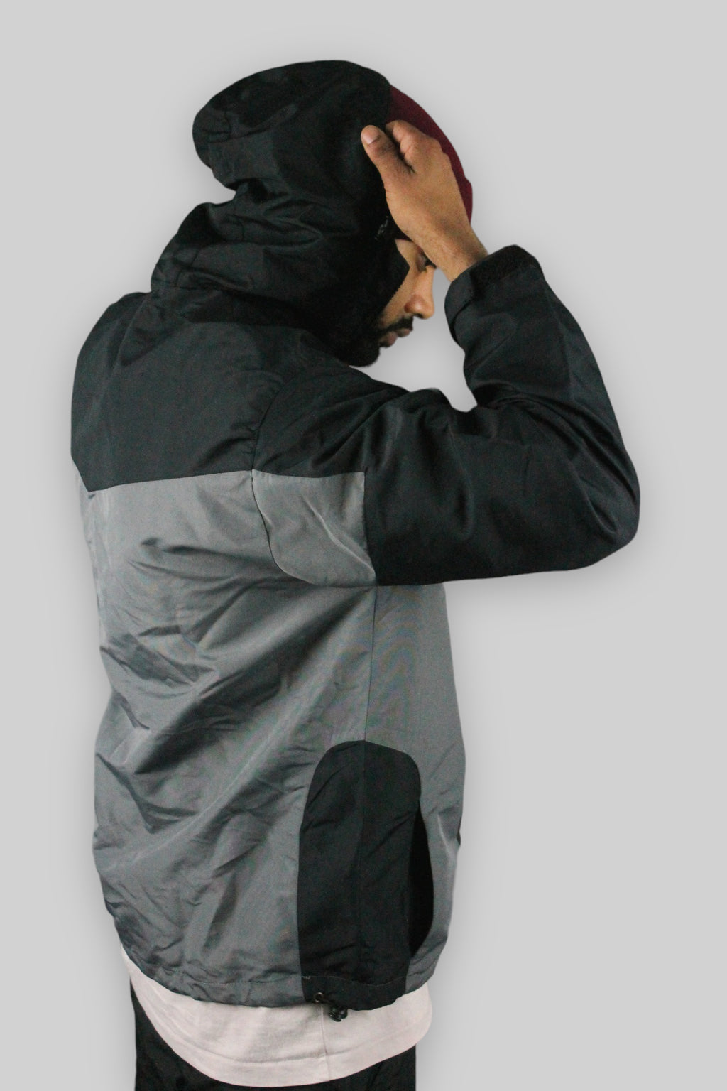 Big Logo Full Zip Jacket (Black/Dusty Grey)