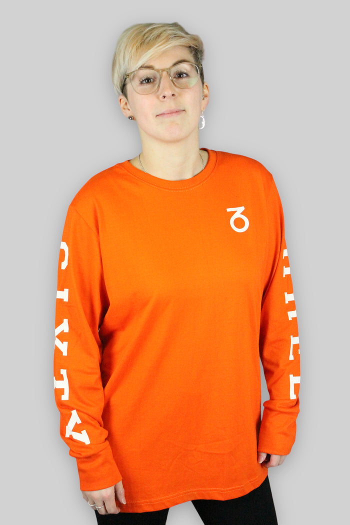 Team Langarm-T-Shirt (Mandarine)