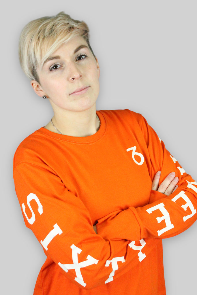 T-shirt a maniche lunghe Team (mandarino)