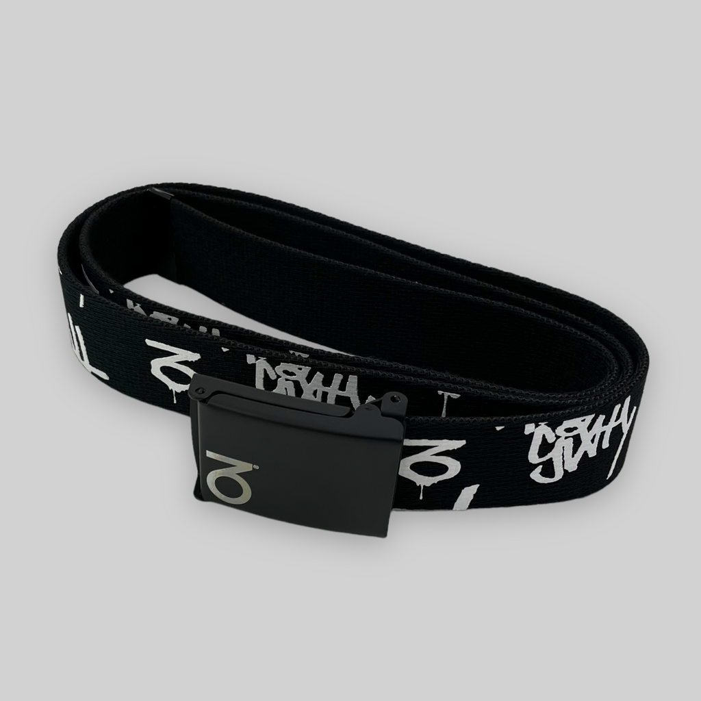 Tag Canvas Belt (Black/White)