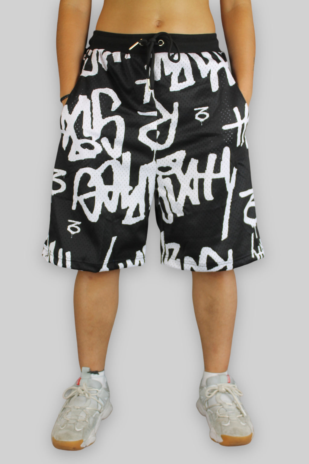 Tag Mesh-Basketballshorts (Schwarz)
