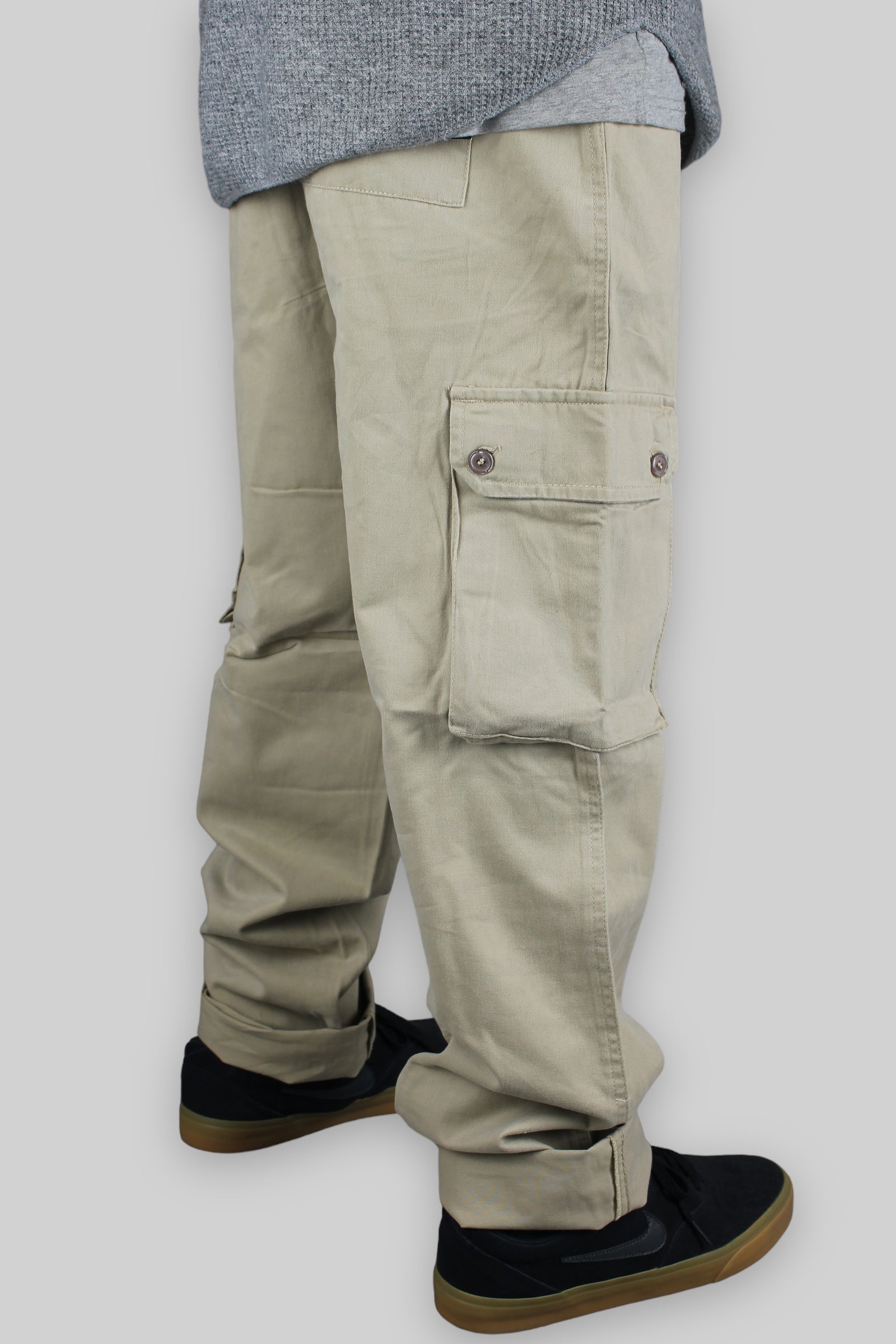 Chino Cargo Work Pants (Sand Beige)