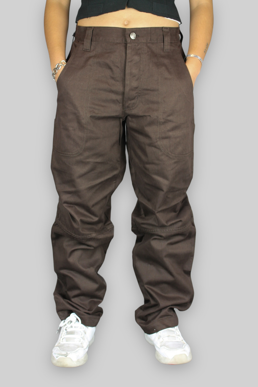 Pantaloni da lavoro utili M720 Chino (marrone cioccolato)