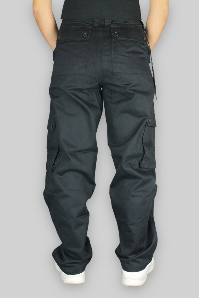 Chino Cargo Work Pants (Black)