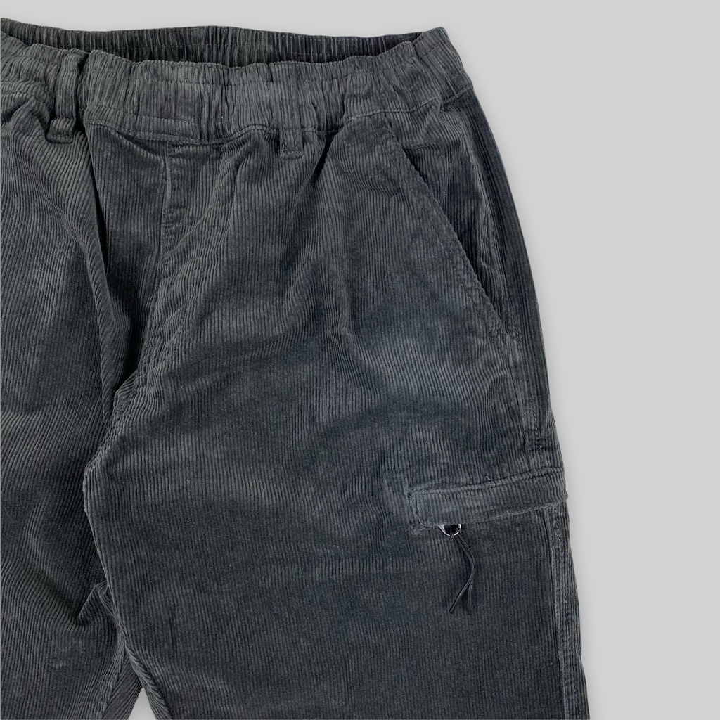 Loose Fit Cord Skate Pants (Charcoal)