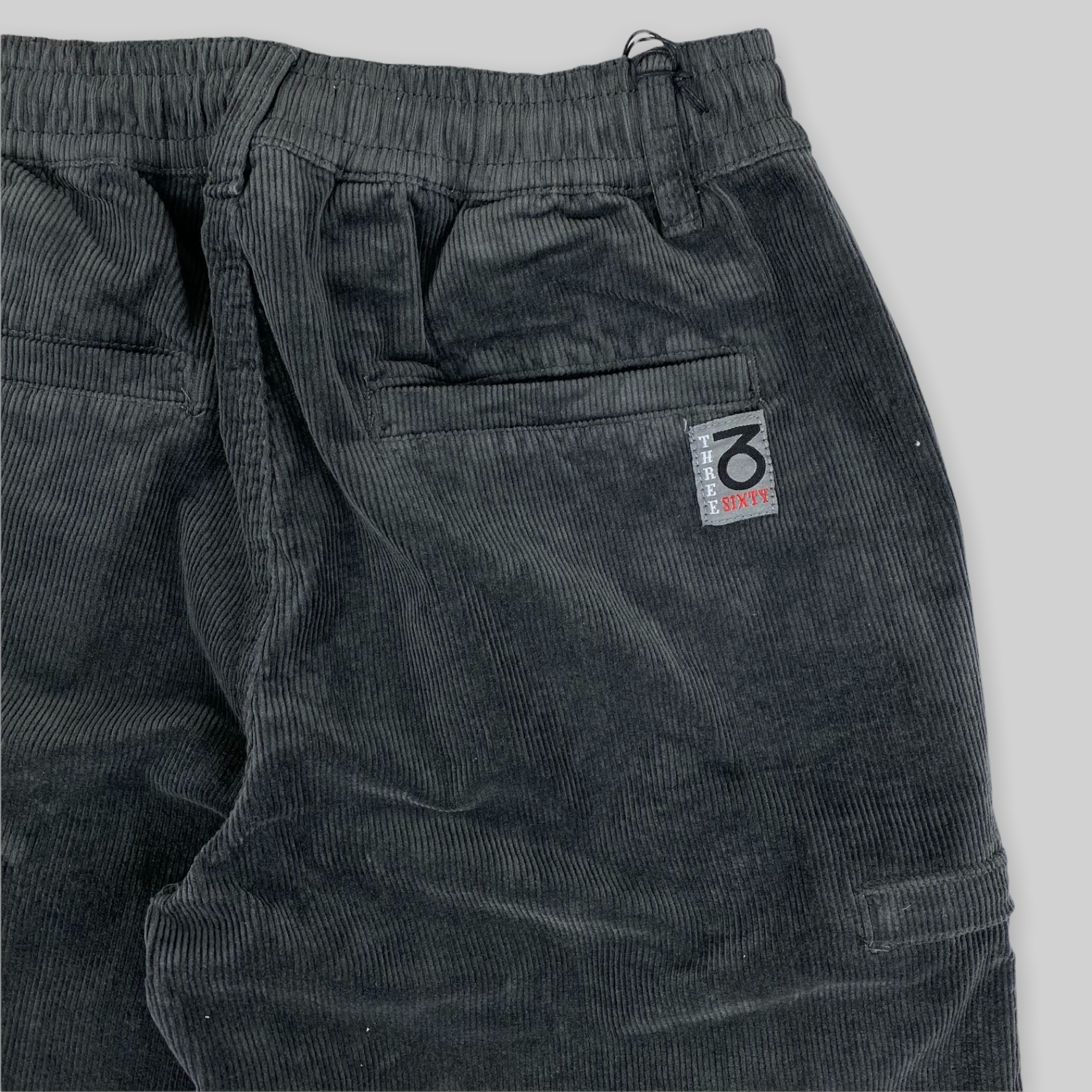 Locker sitzende Cord-Skatehose (Anthrazit)