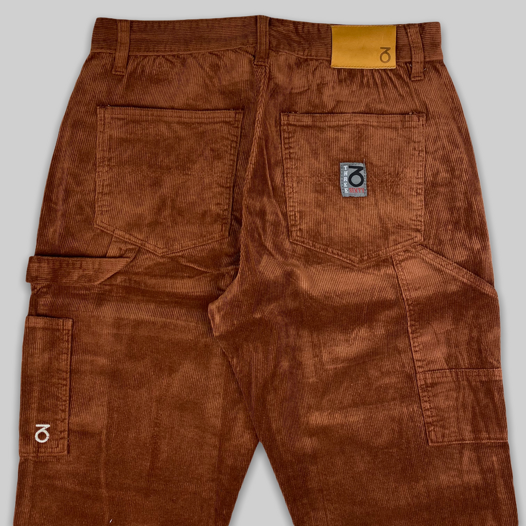 002 Loose Fit Carpenter Cord Trousers (Tan Brown)