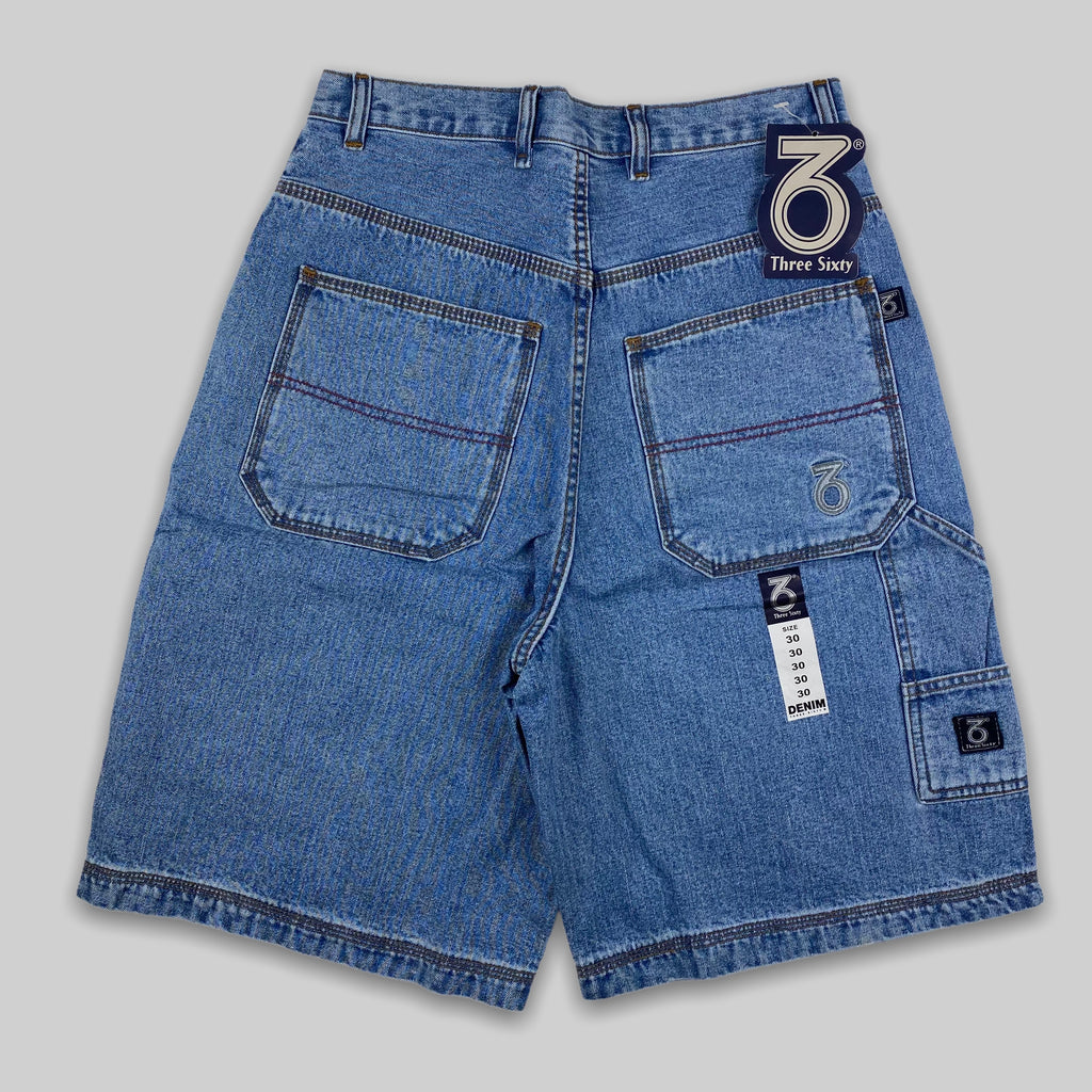 Baggy Carpenter Jean Shorts in Delemere Wash