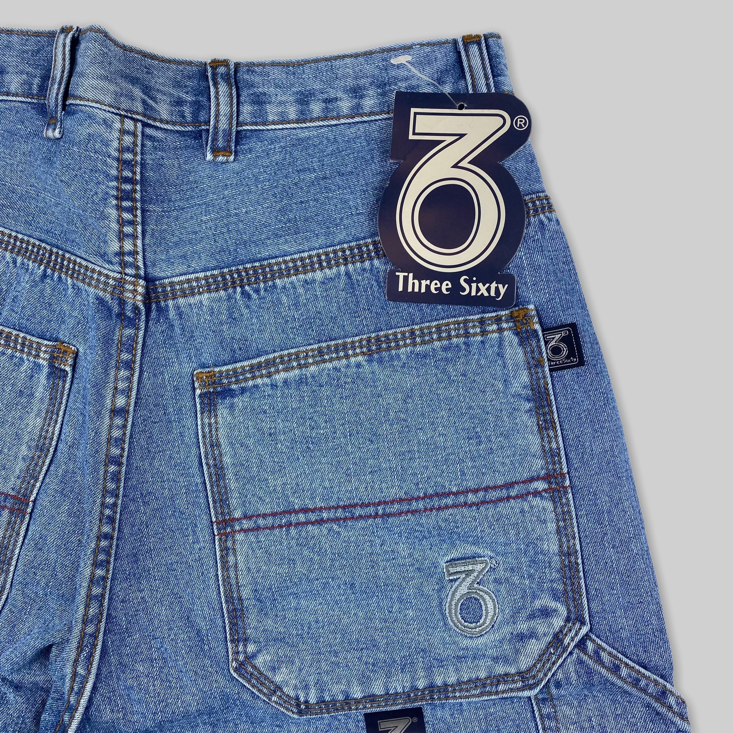 Carpenter Loose Fit Denim Shorts (Lightwash)